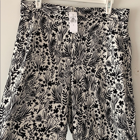 Floral print palazzo cropped pants - Picture 3 of 3